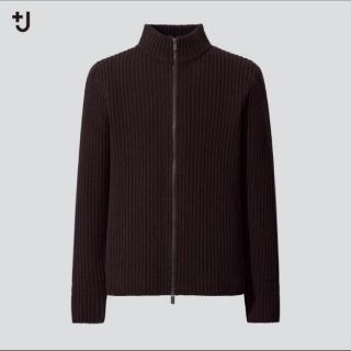 UNIQLO +J JIL SANDERミドルゲージリブフルジップセーター(ニット/セーター)