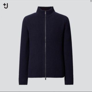 ジルサンダー(Jil Sander)のUNIQLO +J JIL SANDERミドルゲージリブフルジップセーター(ニット/セーター)