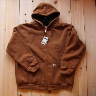 カーハート(carhartt)のS [ Carhartt ] 撥水パーカー フルジップ BROWN(パーカー)