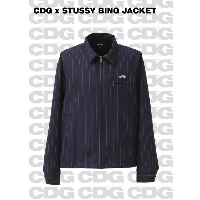 STUSSY - CDG × STUSSY PIN STRIPED BING JACKET の通販 by SNEAKER