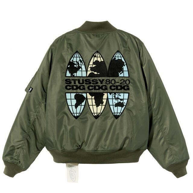 STUSSY(ステューシー)の送込 L CDG × STUSSY 40周年記念 BOMBER JACKET メンズのジャケット/アウター(フライトジャケット)の商品写真