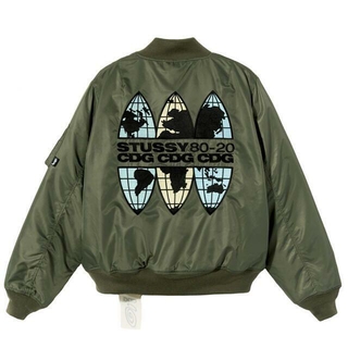 ステューシー(STUSSY)の送込 L CDG × STUSSY 40周年記念 BOMBER JACKET(フライトジャケット)