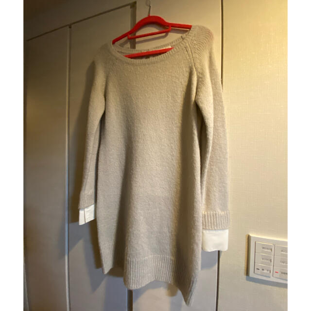 PROPORTION BODY DRESSING(プロポーションボディドレッシング)の美品 プロポーションボディドレッシング ニットワンピース 3WAY グレー レディースのワンピース(ミニワンピース)の商品写真