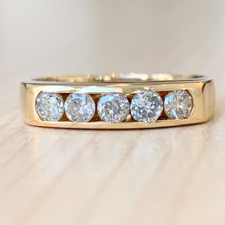 ✨合計0.5ct✨ダイヤモンド❣️ダイヤ K18 18金 リング 指輪(リング(指輪))