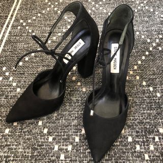 スティーブマデン(Steve Madden)のSTEVE MADDEN アンクルストラップ　チャンキーヒール(ミュール)