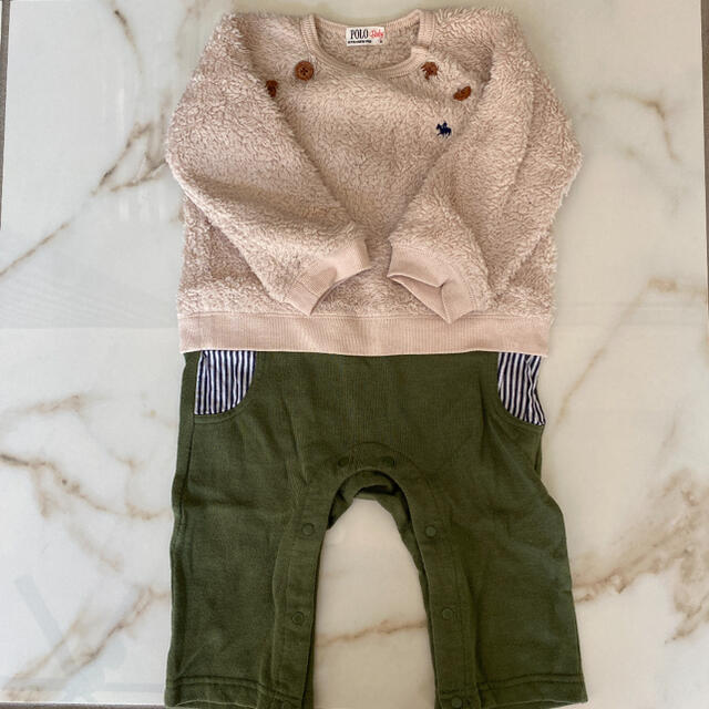 POLO RALPH LAUREN(ポロラルフローレン)のPOLO baby ロンパース 80 キッズ/ベビー/マタニティのベビー服(~85cm)(ロンパース)の商品写真