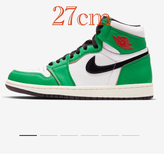 靴/シューズNIKE JORDAN1 lucky green WMNS ラッキーグリーン