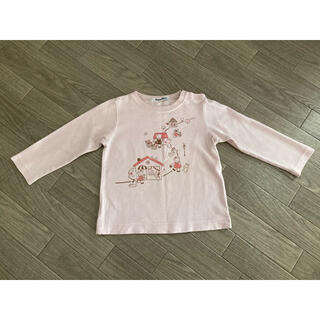 ファミリア(familiar)のFamiliar ファミリア ピンク　長袖カットソー サイズ90 (Tシャツ/カットソー)