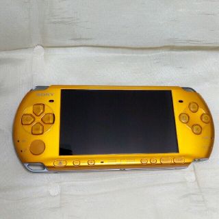 プレイステーションポータブル(PlayStation Portable)のpsp3000 本体 イエロー(携帯用ゲーム機本体)