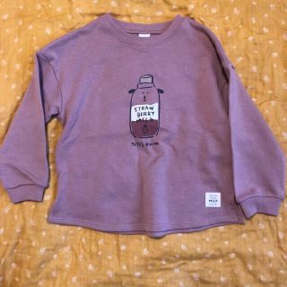 プティマイン(petit main)のtete a tete  110サイズ  ストロベリーミルク スウェット(Tシャツ/カットソー)