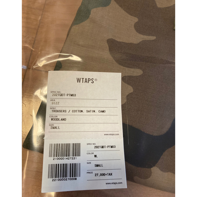 定価以下 20AW WTAPS BIZZ / TROUSERS サイズS - ワークパンツ/カーゴ