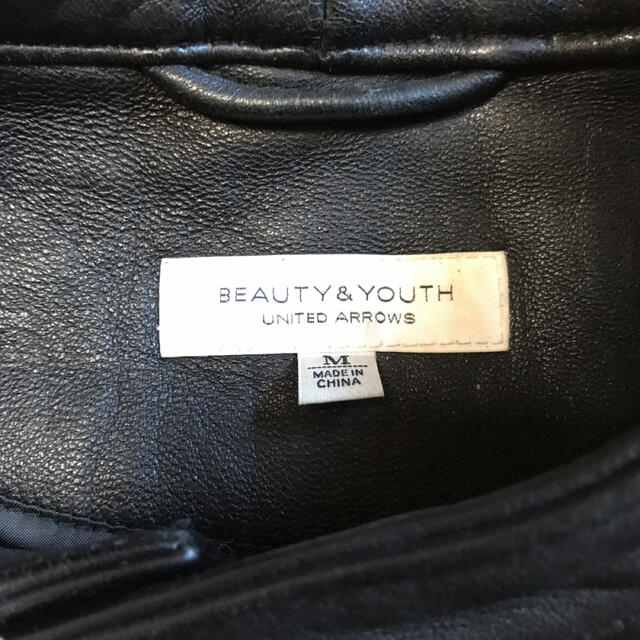 BEAUTY&YOUTH UNITED ARROWS(ビューティアンドユースユナイテッドアローズ)のユナイテッドアローズ　ビューティー&ユース　レザー　ジャケット メンズのジャケット/アウター(レザージャケット)の商品写真