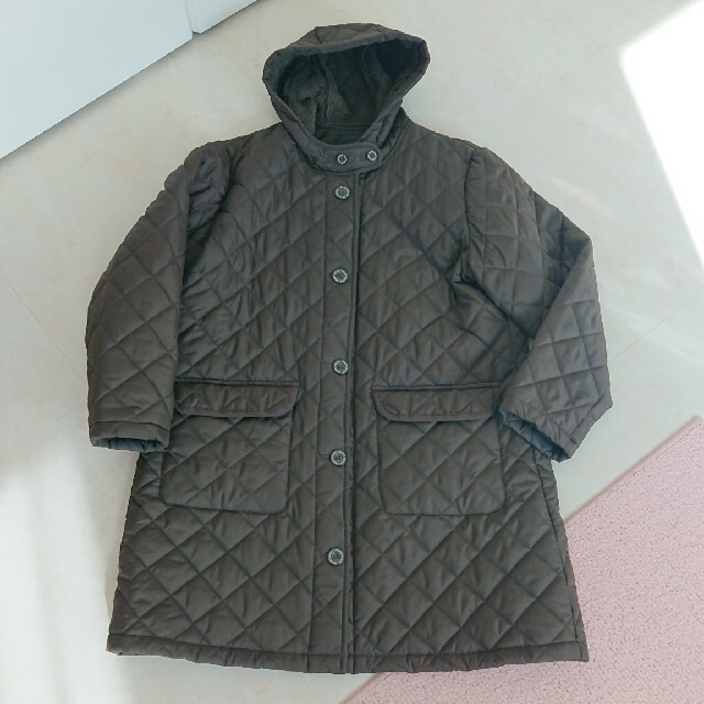 しまむら(シマムラ)の中綿 キルティングコート 大きいサイズ 4L レディースのジャケット/アウター(ロングコート)の商品写真