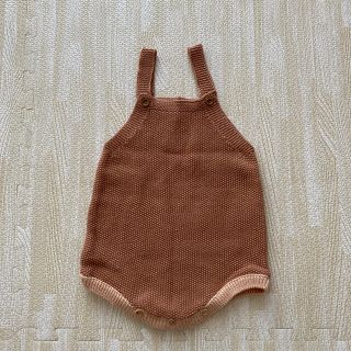 ザラキッズ(ZARA KIDS)のZARA コットン　トリコット　ロンパース(ロンパース)