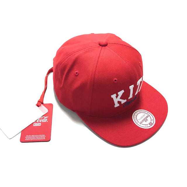 新品 KITH × Coca-Cola ベースボールキャップ 帽子 レッド帽子
