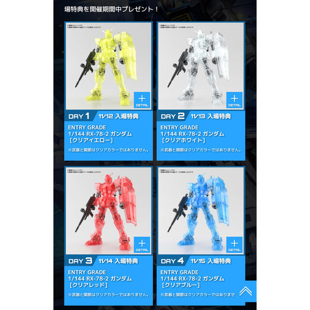 BANDAI(バンダイ)のGUNPLA EXPO TOKYO 2020 入場特典 クリアホワイト チケットのイベント(その他)の商品写真