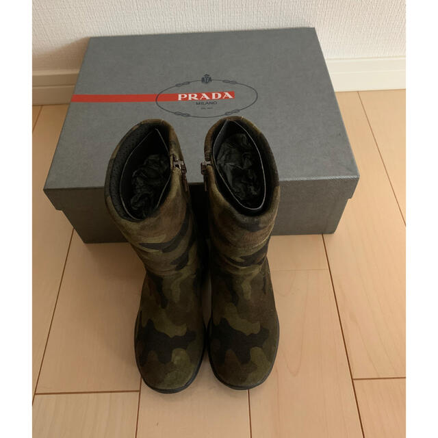 PRADA(プラダ)のPRADA プラダ　ブーツ　美品　子供サイズ  キッズ/ベビー/マタニティのベビー靴/シューズ(~14cm)(ブーツ)の商品写真