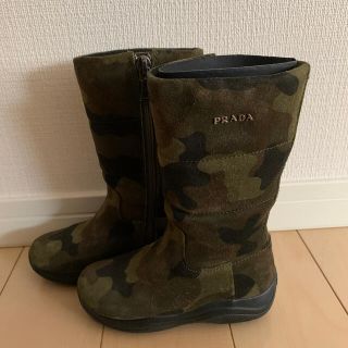 プラダ(PRADA)のPRADA プラダ　ブーツ　美品　子供サイズ　　お値下げしました！(ブーツ)