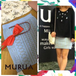 ムルーア(MURUA)のMURUA♡エスニック柄タイトスカート♡(ミニスカート)