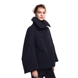 ジルサンダー(Jil Sander)のUNIQLO ジルサンダー コラボ　ハイブリッドダウン　コート　黒　M(ダウンジャケット)