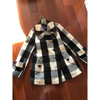 バーバリーブルーレーベル(BURBERRY BLUE LABEL)の完売！美品★バーバリーブルーレーベル★チェックコート(ピーコート)