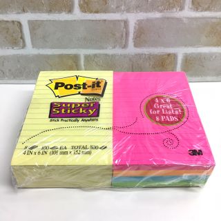 コストコ(コストコ)の3M post-it Notes ポストイット ノート 8冊 800枚 ふせん(ノート/メモ帳/ふせん)