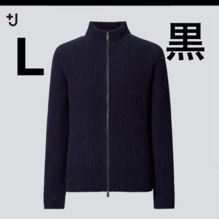 ユニクロ(UNIQLO)のミドルゲージリブフルジップセーター(ニット/セーター)