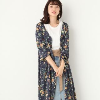 アパートバイローリーズ(apart by lowrys)の美品 apart by lowrys 花柄シャツワンピース ロングワンピース(ロングワンピース/マキシワンピース)