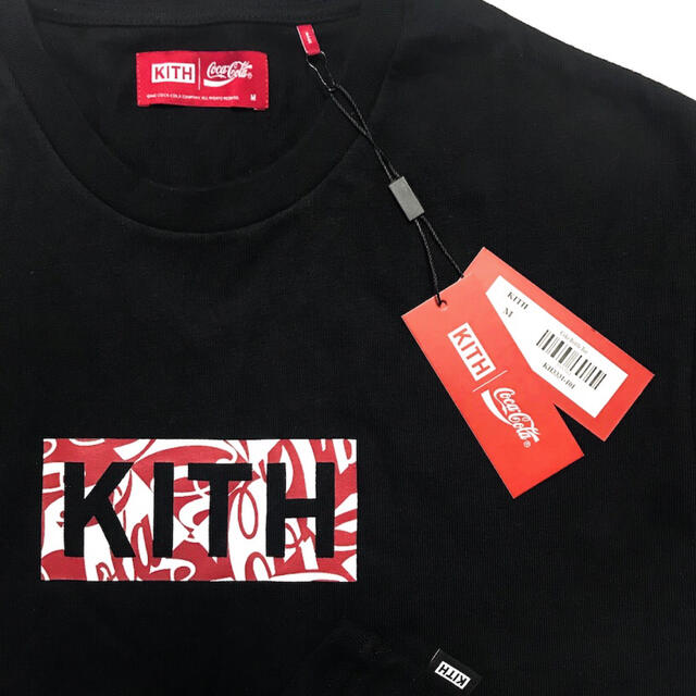 新品 KITH × COCA-COLA キス クラシックボックスロゴ TシャツTシャツ/カットソー(半袖/袖なし)