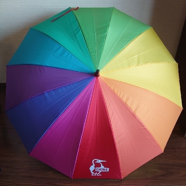 【おまけ付・ほぼ未使用】CHUMS Booby Rainbow Umbrella