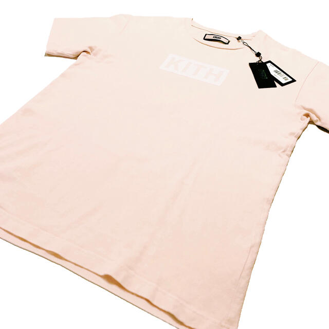 メンズ新品 KITH キス クラシックボックスロゴ Tシャツ ピンク