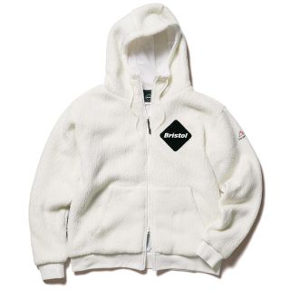 エフシーアールビー(F.C.R.B.)の即完売 FCRB BOA FLEECE BIG STAR HOODIE 白 L(パーカー)