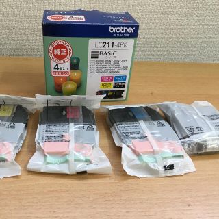 ブラザー(brother)のbrother（ブラザー）純正インクカートリッジ4色パック LC211-4PK (PC周辺機器)