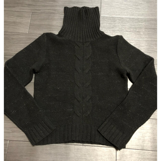 大幅お値下げ価格❤️ ブラックウールセーター レディースのトップス(ニット/セーター)の商品写真