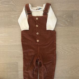 キャラメルベビー&チャイルド(Caramel baby&child )のfin&vince サロペット　12-24m(パンツ/スパッツ)