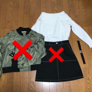 ウィゴー(WEGO)の【値下げ】レディース ニット チョーカー 2点セット 冬服(ブルゾン)