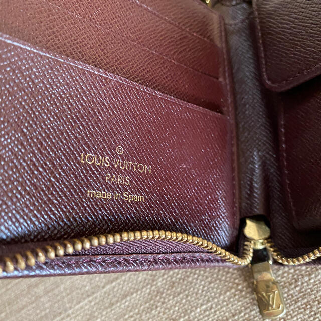 LOUIS VUITTON - ルイヴィトン 本革二つ折り財布 エピ/ブラウン