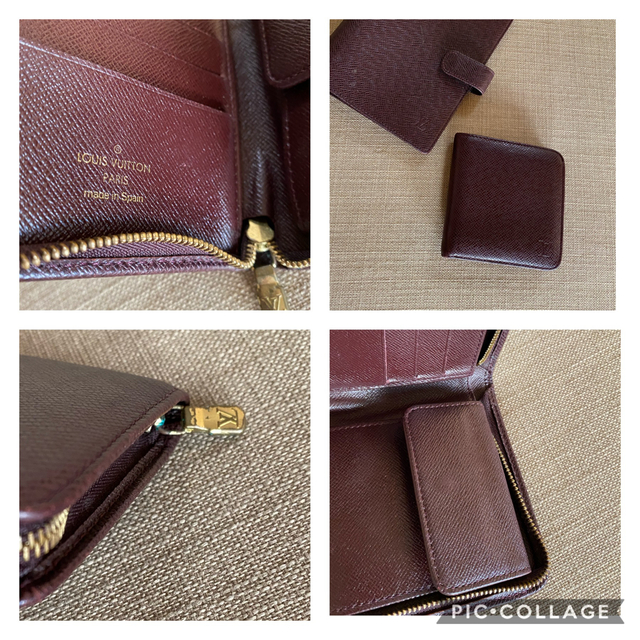LOUIS VUITTON - ルイヴィトン 本革二つ折り財布 エピ/ブラウン