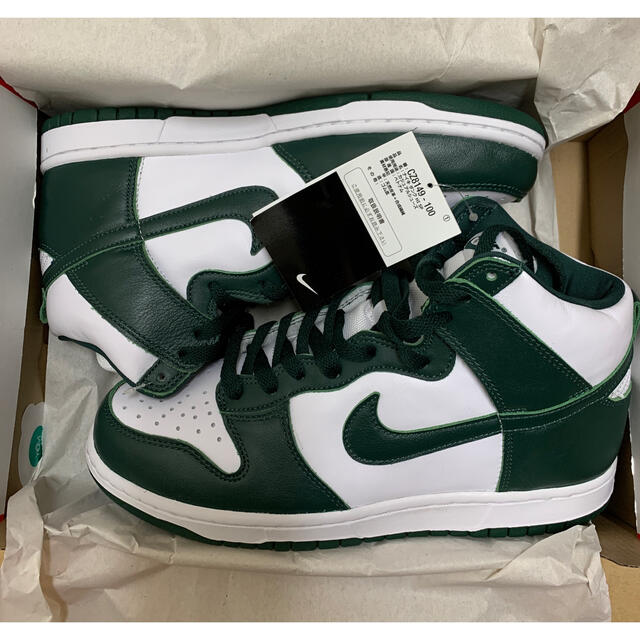 NIKE(ナイキ)のNIKE DUNK HIGH Spartan Green メンズの靴/シューズ(スニーカー)の商品写真