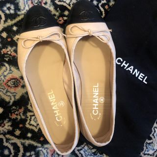 シャネル(CHANEL)のシャネル　バレエシューズ パンプス　フラットシューズ(バレエシューズ)