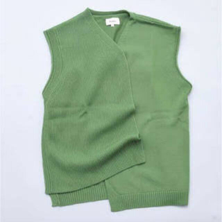 19ss kudos asymmetry knit vest(ベスト)