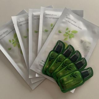 イニスフリー(Innisfree)のイニスフリー　グリーンティー　シードセラム　パック　各5枚(パック/フェイスマスク)