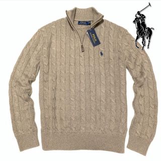 ポロラルフローレン(POLO RALPH LAUREN)のポロ ラルフローレン ハーフジップケーブルニット /L.Bro(ニット/セーター)