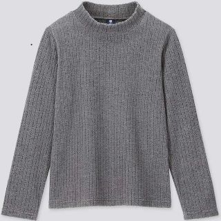 ユニクロ(UNIQLO)の新品★ユニクロ　ストレッチフリースリブハイネックT 140(Tシャツ/カットソー)