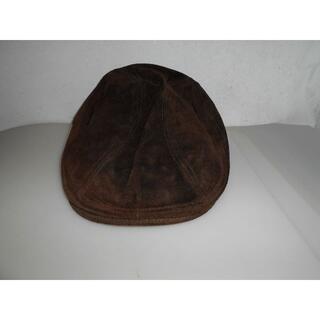 01112● NEW YORK HAT レザー ハンチング L/XL ブラウン (ハンチング/ベレー帽)