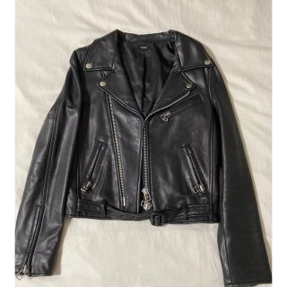 オンライン ショップ NINE ナイン 本革 ライダースジャケット 黒