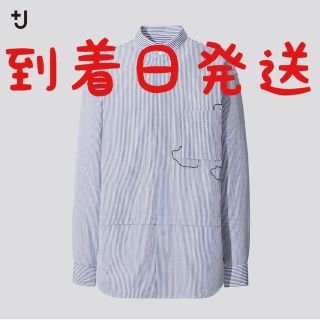 ジルサンダー(Jil Sander)の+J jil sander スーピマコットンオーバーサイズ シャツ　L(シャツ)