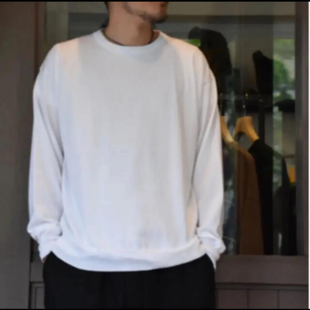 【早い者勝ち】未使用品 COMOLI 20SS 21Gコットンクルーネックニット