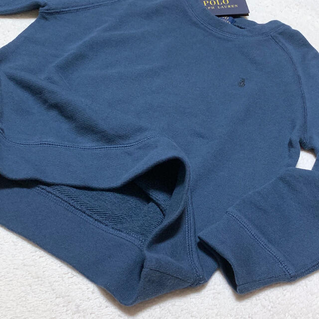 POLO RALPH LAUREN(ポロラルフローレン)の6/120 新品 SPA TERRY スウェットシャツ / ネイビーブルー キッズ/ベビー/マタニティのキッズ服男の子用(90cm~)(ジャケット/上着)の商品写真