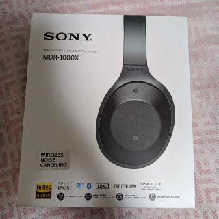 ソニー(SONY)のMDR-1000X(B) ワイヤレスノイズキャンセリングヘッドセット(ヘッドフォン/イヤフォン)